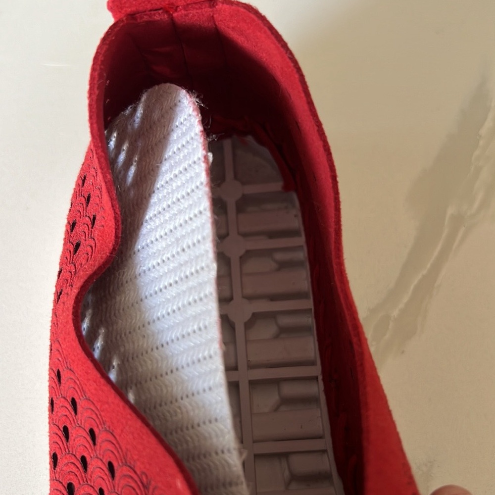 Ilse Jacobsen Tulip Red & White Slip On Sneakers Womens Sz EU 42 US 11.5 - 12 - Picture 12 of 16